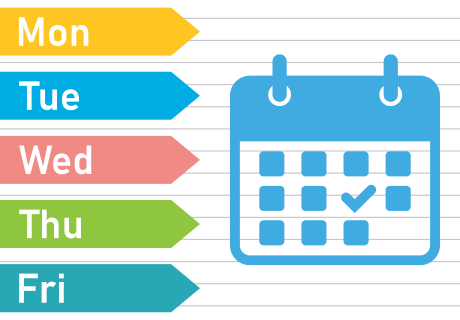 Consider a weekday exam