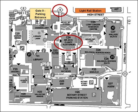 Venue map UNSW